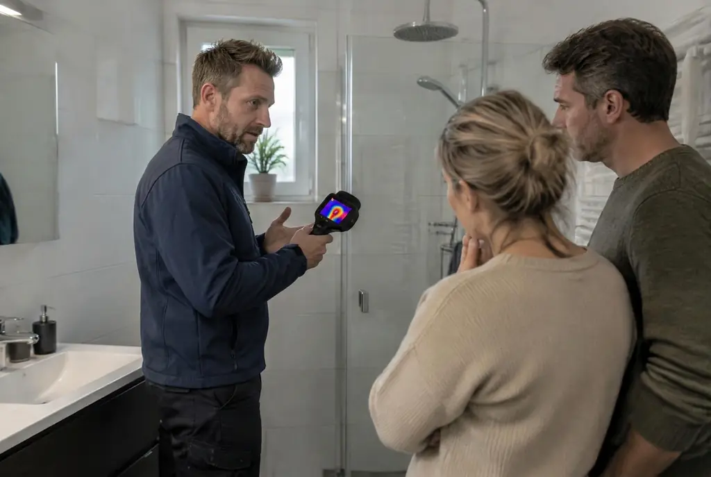 Lekdetectie Dronten – specialist legt bevindingen uit aan bewoner